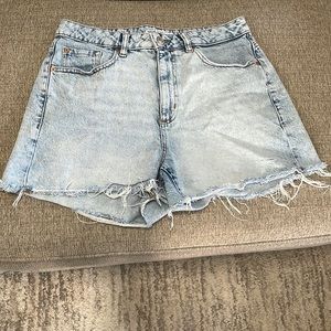 Distressed Garage "Mom" Denim Shorts